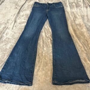 Good American good legs high rise flare jeans